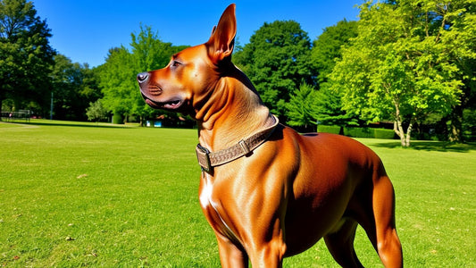 Majestätischer Thai Ridgeback im Park.