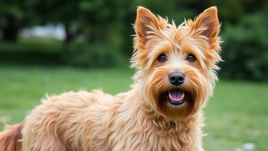 Lebendiger Irish Terrier im Park.