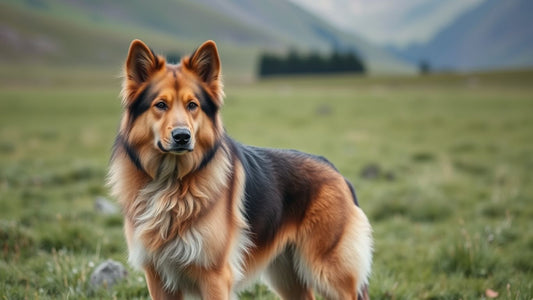 Majestätischer Norwegischer Buhund in der Natur.